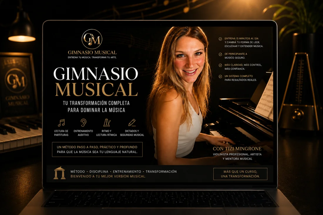 Vista previa de la plataforma Gimnasio Musical